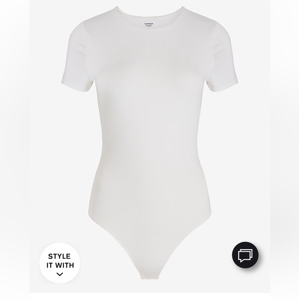 Body Contour Compression Crew Neck Short Sleeve Bodysuit